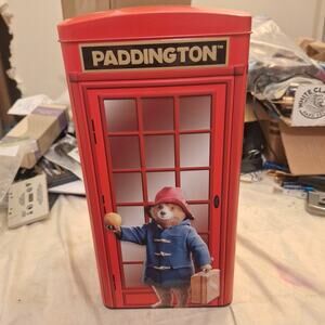 Paddington Bear in Peru Phone Booth Popcorn Bucket Tin Cinemark AMC Regal